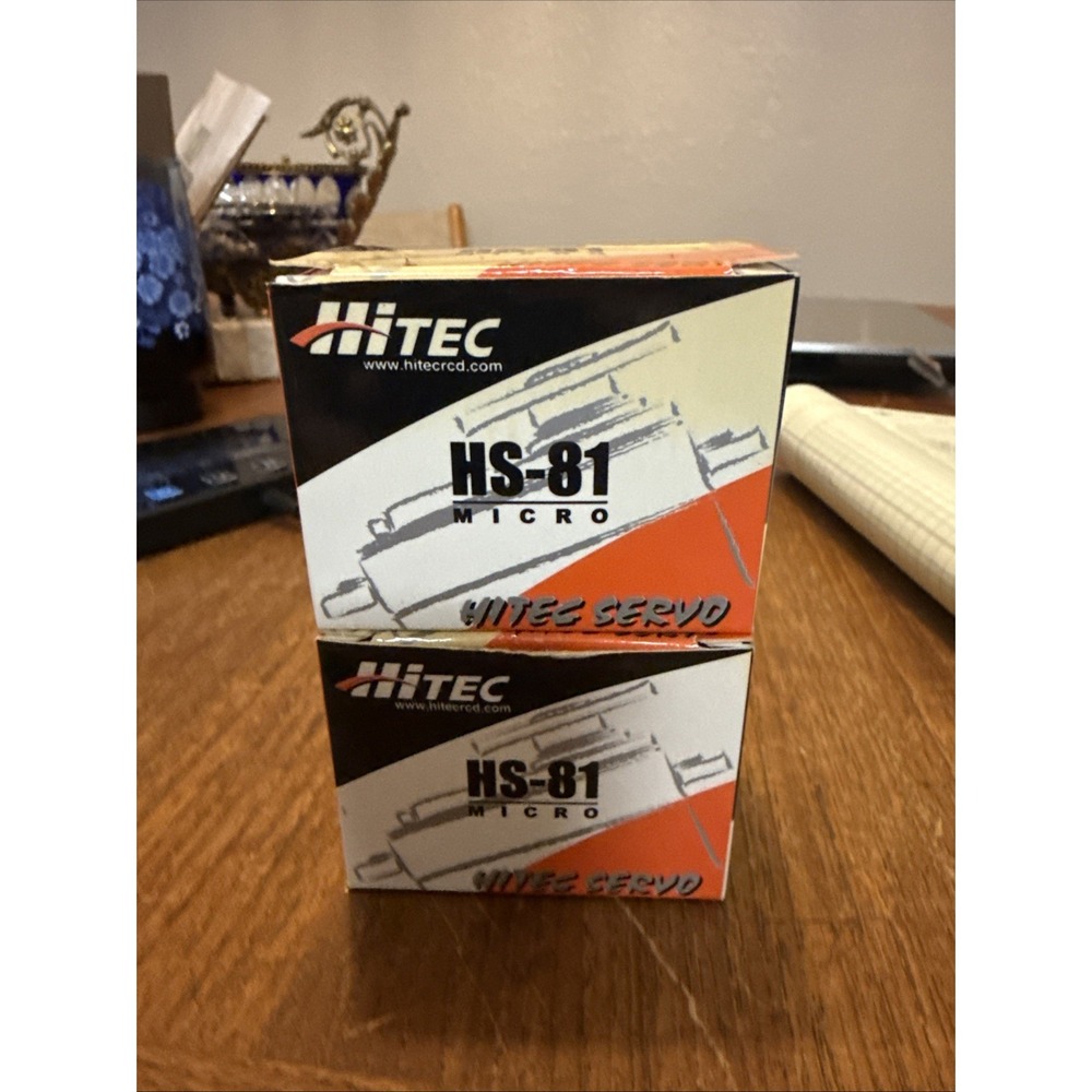 Hitec HS-81 Micro Servo HS81 31081S Lot of 2 RC Radio Control Parts NEW